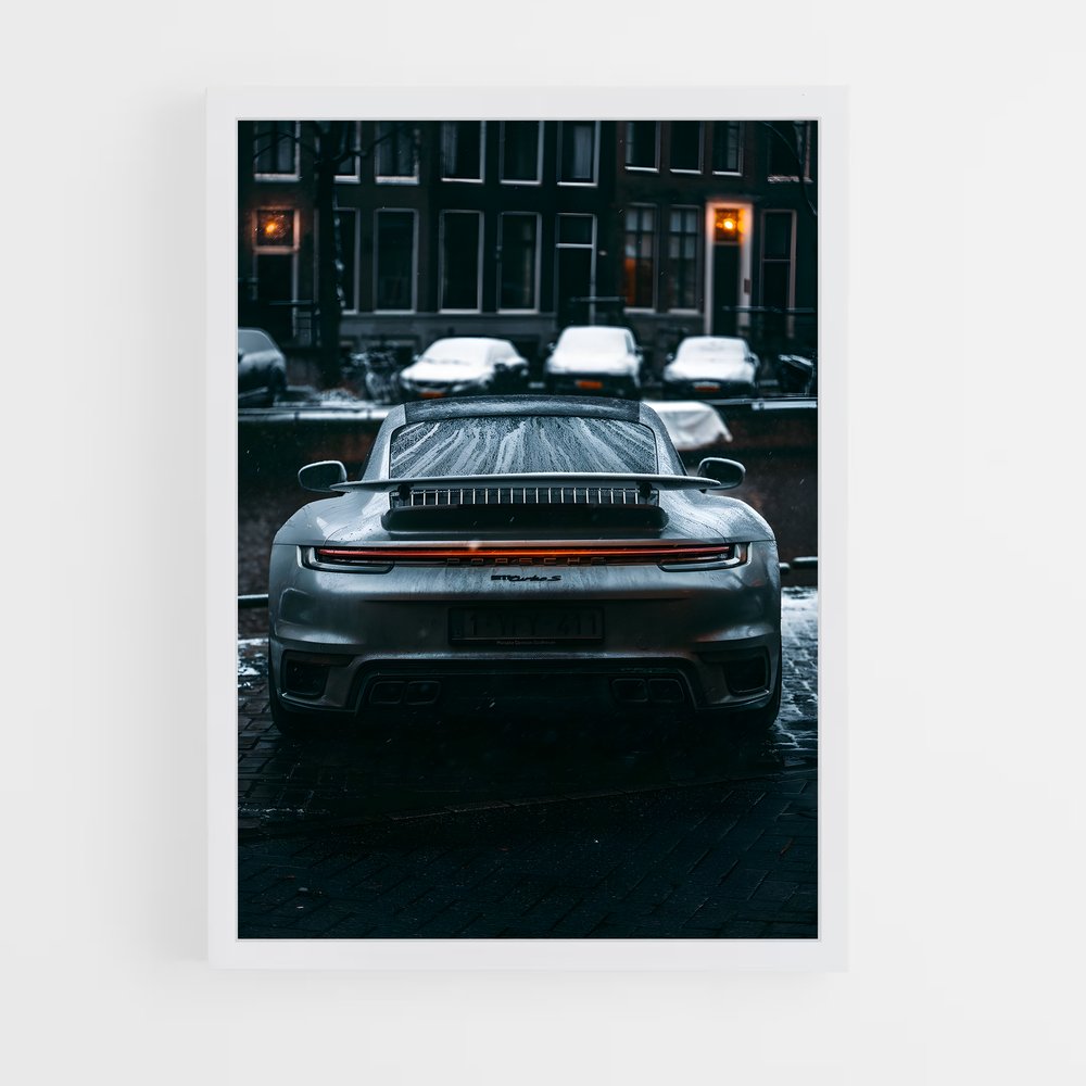 Poster Turbo Glacial – affiche Porsche (vue 3)